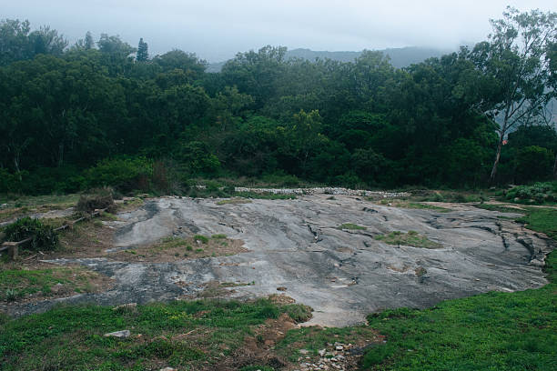 Rocky or uneven ground surface